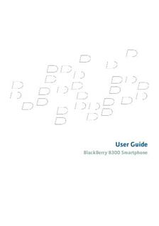 Blackberry Curve 8300 manual. Tablet Instructions.